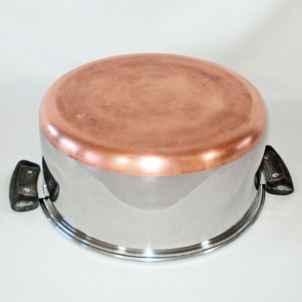 Revere Ware Copper Clad Stainless 6 Quart Dutch Oven Stock Pot #4