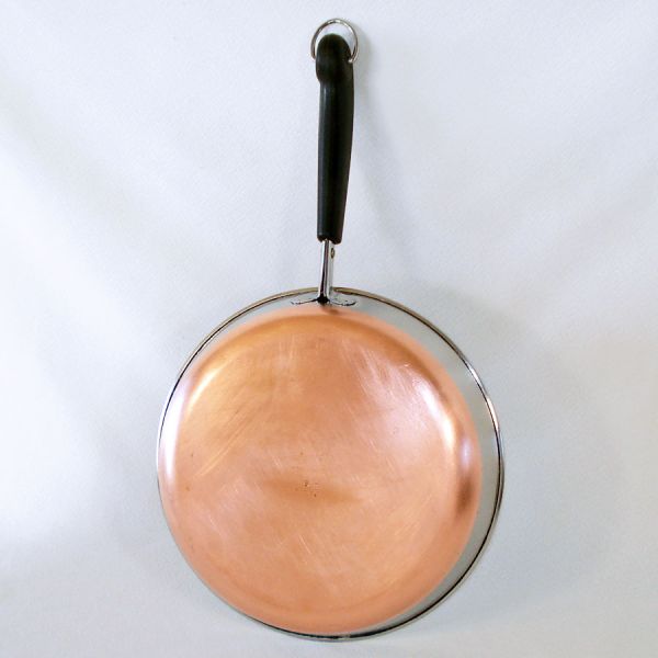 Revere Ware Copper Clad Stainless 9 Inch Covered Skillet #4