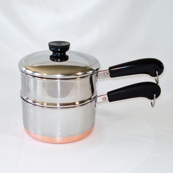 Revere Copper Clad Stainless 1.5 Qt Steamer Saucepan