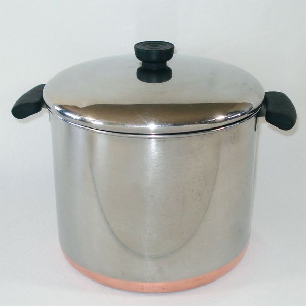 Revere Ware Copper Clad Stainless Steel 8 Quart Covered Stock Pot #2