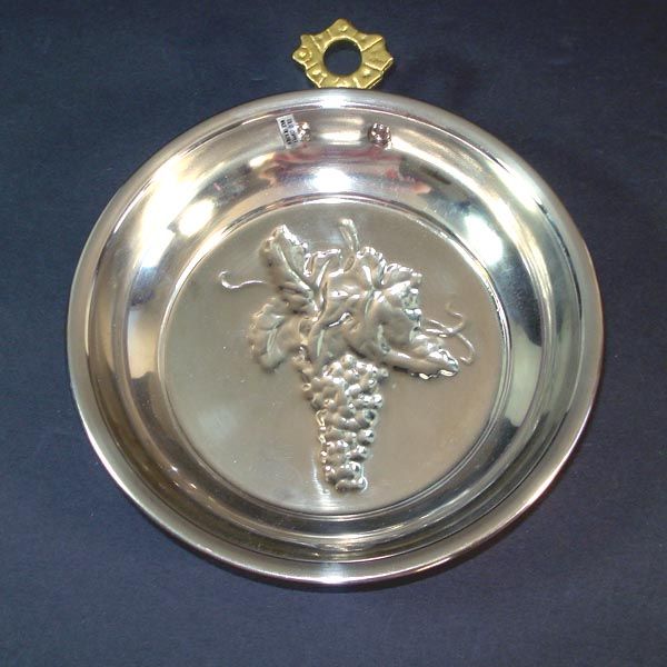 Old Dutch Round Copper Kitchen Mold Embossed Grapes Clearance #2