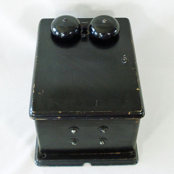 Antique Western Electric Telephone Ringer Box Painted Oak #2