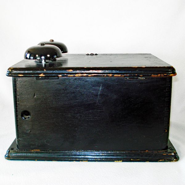 Antique Western Electric Telephone Ringer Box Painted Oak #4