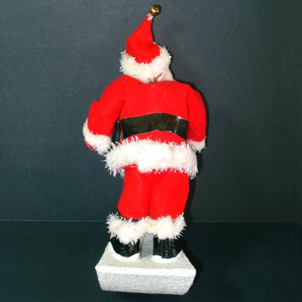 Japan Composition Rocking Santa Claus Christmas Figure #3