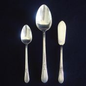 Adoration Rogers Silverplate Master Butter Knife, Serving Spoon, Teaspoon Clearance