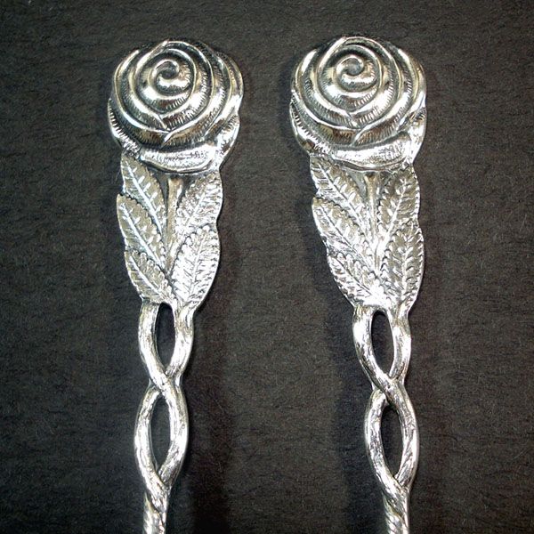 Boxed Swedish Silverplate Sweet Fork, Coffee Spoon Set Clearance #4