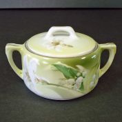 RS Silesia Schlegelmilch Lily of the Valley Sugar Bowl Clearance