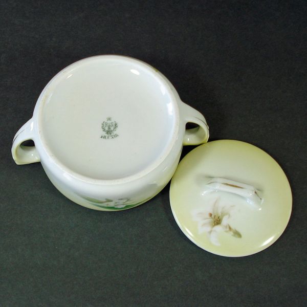 RS Silesia Schlegelmilch Lily of the Valley Sugar Bowl #3