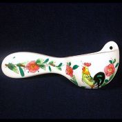 Lefton Rooster and Roses Key Rack Wall Pocket Clearance