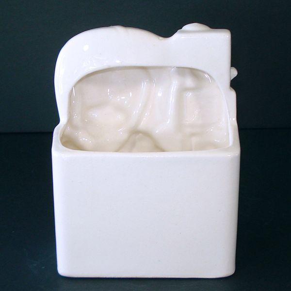 Rubens 1960s Baby Football Boy Ceramic Nursery Planter #3