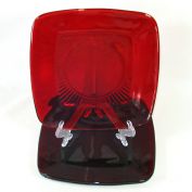 Anchor Hocking 3 Royal Ruby Charm Lunch Plates