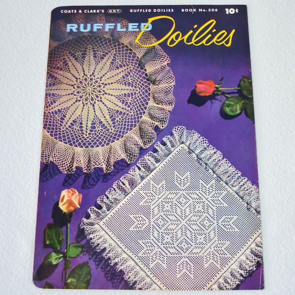 Ruffled Doilies 1954 Coats Clark Crochet Pattern Booklet #2