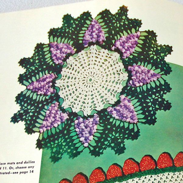 Ruffled Doilies 1954 Coats Clark Crochet Pattern Booklet Clearance #3
