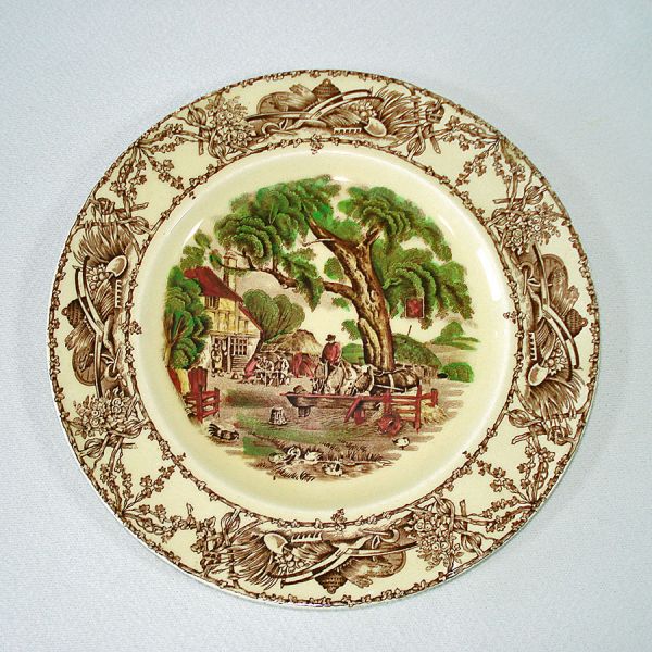 Rural Scenes Salad Plate Wilkinson Royal Staffordshire Clearance