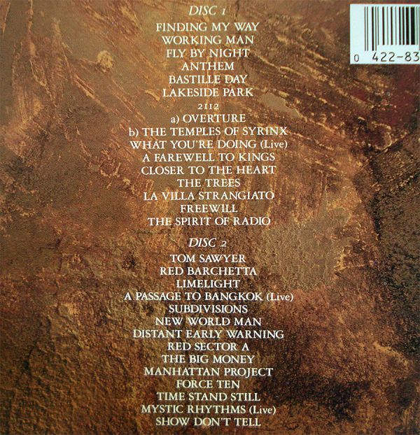 Rush Chronicles Double Disc CD #4