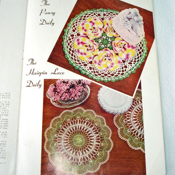 Crochet Doilies Star Pattern Instruction Booklet 1953 Clearance #5