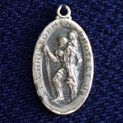 Sterling Silver Saint Christopher Medal