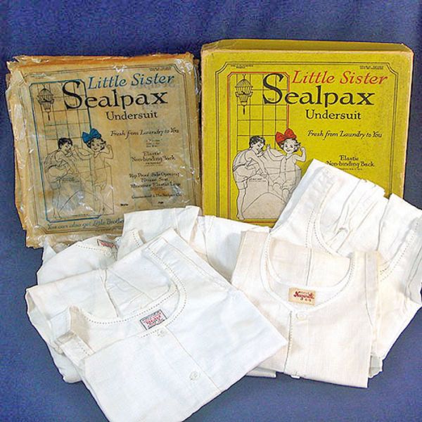 1922 Box 5 Unused Sealpax Child Undersuits Union Suits Size 4 #1