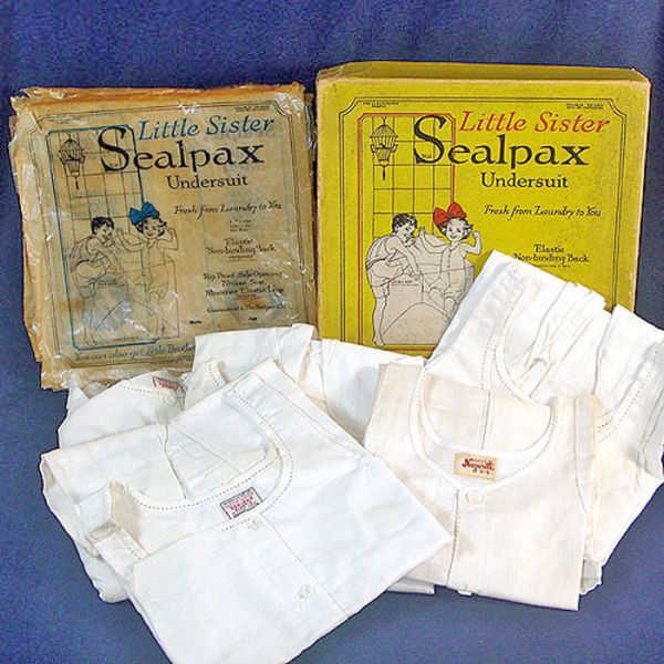 1922 Box 5 Unused Sealpax Child Undersuits Union Suits Size 4 Clearance