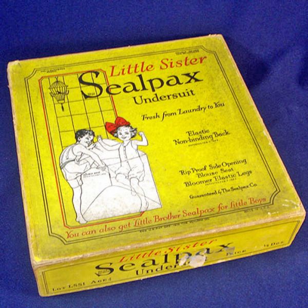 1922 Box 5 Unused Sealpax Child Undersuits Union Suits Size 4 #2