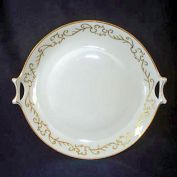 Hutschenreuther Bavaria Gold Trim Scrolls Handled Serving Plate Clearance
