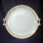 Hutschenreuther Bavaria Gold Trim Scrolls Handled Serving Plate