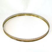 Reticulated Brass Lamp Shade Crown Fitter Ring 13 Inches