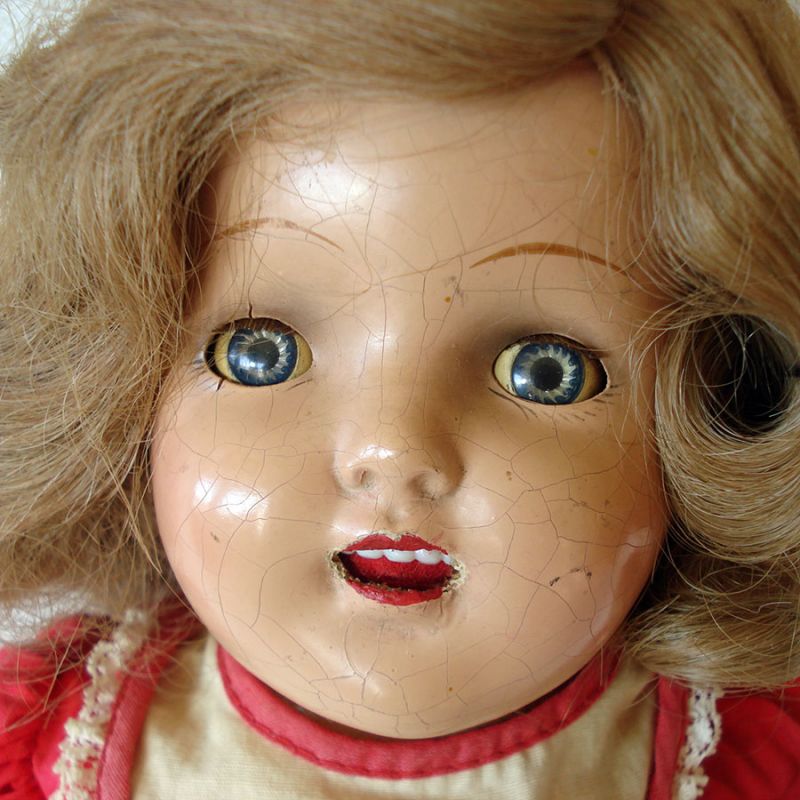 Copperton Lane 1940s Composition 18 Inch Walker Doll Dolls and