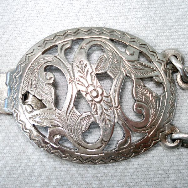 Siam Silver Metal Link Belt With Buckle 32 Inches Clearance #3