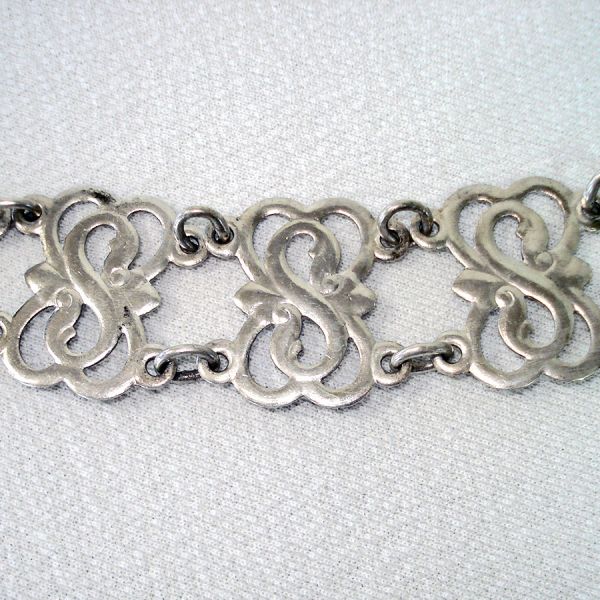 Siam Silver Metal Link Belt With Buckle 32 Inches Clearance #4