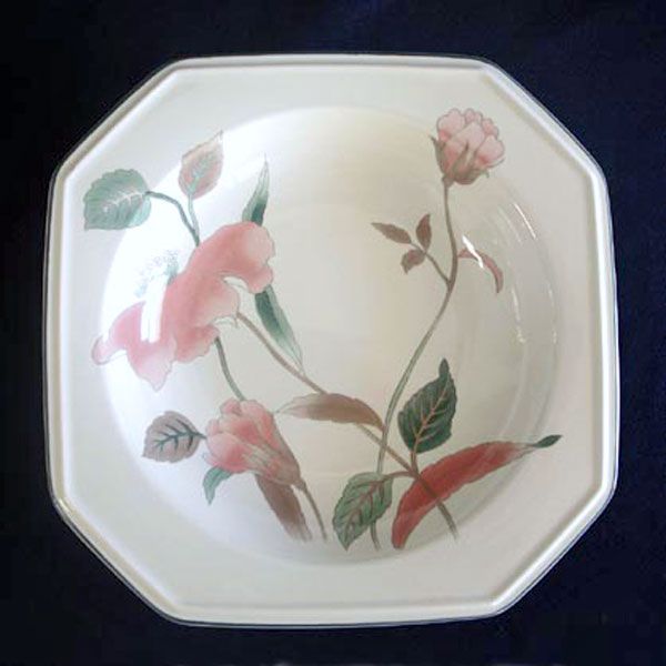 Mikasa Silk Flowers Set 4 Soup Bowls Clearance