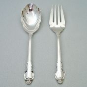 Silver Fashion Meat Fork, Casserole Spoon International Silverplate Clearance