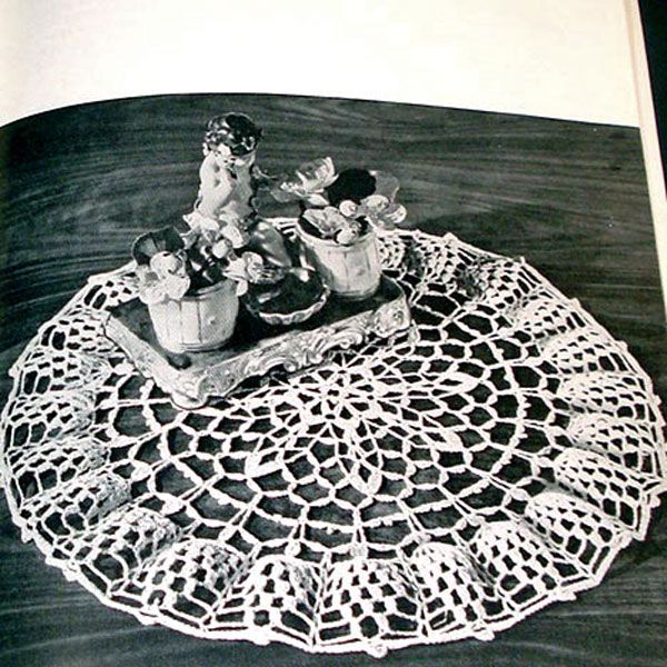 American Thread Crochet Flower Doilies Pattern Booklet Clearance #3