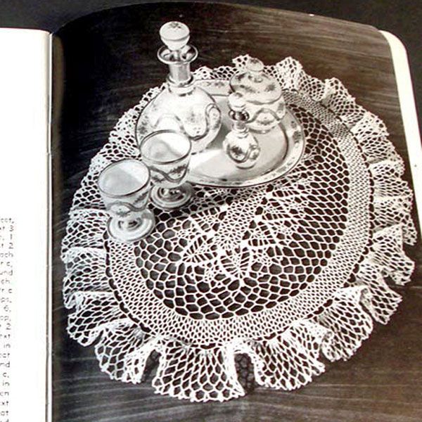 American Thread Crochet Flower Doilies Pattern Booklet Clearance #4