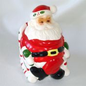 Santa in Rocking Chair Christmas Cookie Jar