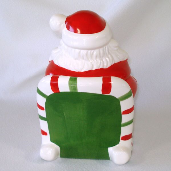 Santa in Rocking Chair Christmas Cookie Jar #3