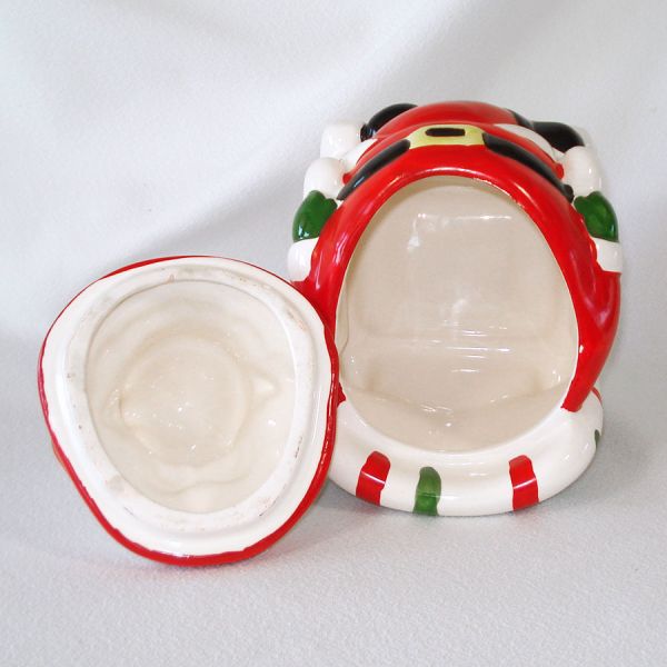 Santa in Rocking Chair Christmas Cookie Jar #4