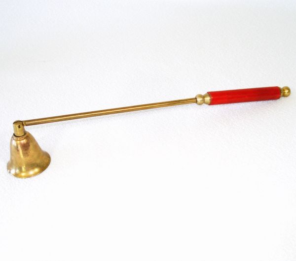 Father Christmas Painted Wood Candle Holders With Snuffer #5