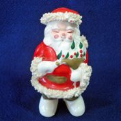 Ceramic Spaghetti Santa Claus With Dove Christmas Figurine