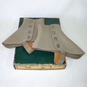 Edwardian Wool Spats Unused in Original Box Clearance