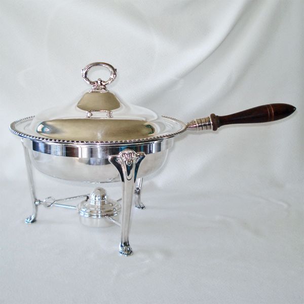 Antique Friedman Silverplate Chafing Dish #8