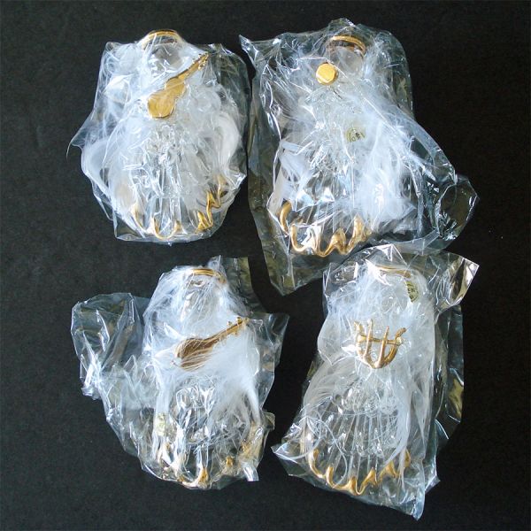 Box 8 Spun Glass Angel Christmas Ornaments Plus Two Clearance #2