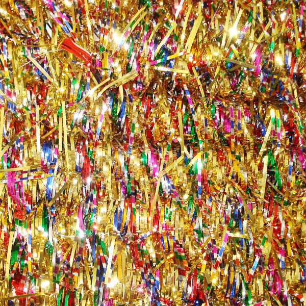 Box National Tinsel Sparkle Christmas Garland Multicolor #3