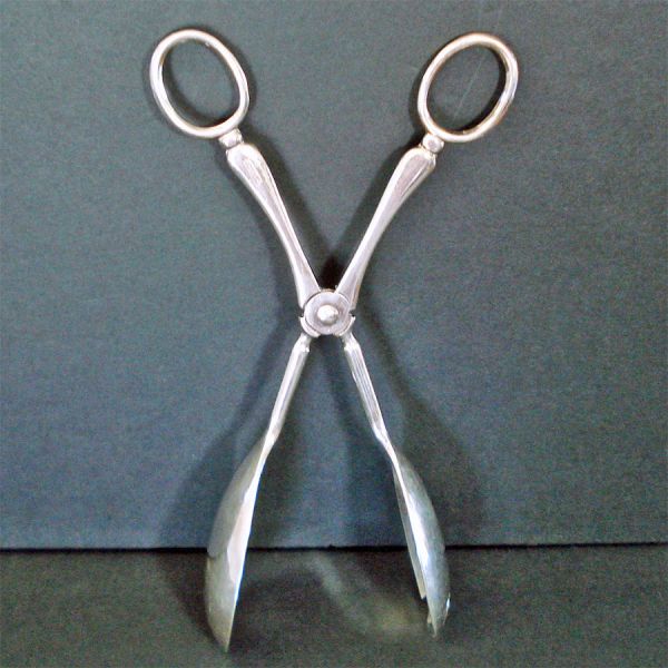 Cooper Sheffield England Silverplate Salad Tongs
