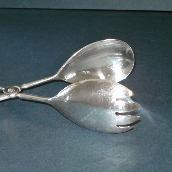 Cooper Sheffield England Silverplate Salad Tongs #2