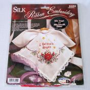Bucilla Silk Ribbon Embroidery Christmas Hankie Angel Kit