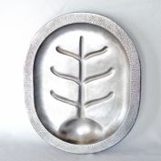 Silver Seal 1930s Aluminum Footed Meat Platter