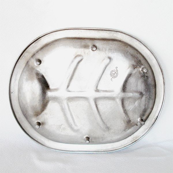 Silver Seal 1930s Aluminum Footed Meat Platter #3