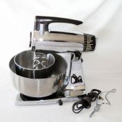 Sunbeam 12 Speed Chrome Mixmaster Mixer With Steel Bowls