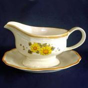Mikasa Sunny Side Garden Club Gravy Boat with Underplate Clearance